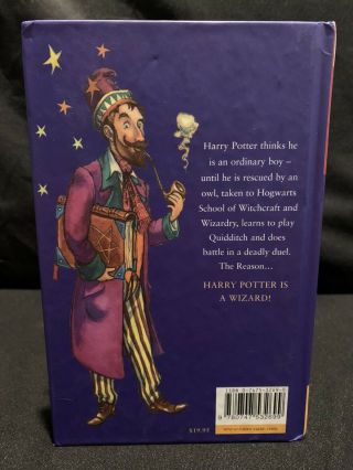 1st Canadian Edition,  5th Print Harry Potter and the Philosopher ' s Stone HC 2
