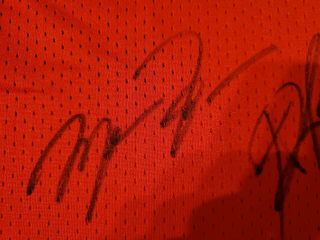 97 - 98 Champions Michael Jordan Autographed Chicago Bulls Signed Jersey, 4