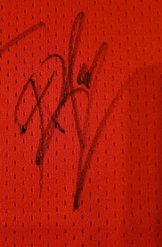 97 - 98 Champions Michael Jordan Autographed Chicago Bulls Signed Jersey, 6