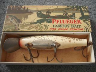 Rare Vintage Pflueger Fishing Lure Plug 9503 Mustang In Old Style Box