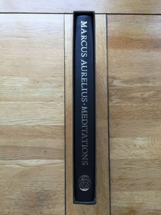 Folio Society 2003 Marcus Aurelius,  Meditations.  Quarter Leather.  Simon Brett.