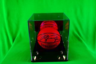Michael Jordan Signed Chicago Bulls Spalding NBA Official Game Mini Basketball 6
