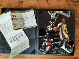 Kobe Bryant 8x10 Photo W/foil Stamp Back - To - Back Champions Upper Deck Le 81/208