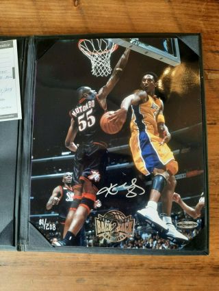 Kobe Bryant 8x10 Photo w/Foil Stamp Back - To - Back Champions Upper Deck LE 81/208 2