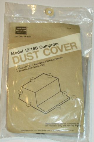 Vintage Radio Shack Trs - 80 Model 12/16b Computer Dust Cover In Package Usa