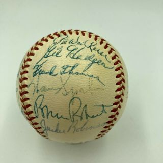 Jackie Robinson Willie Mays 1954 All Star Game Team Signed Baseball Jsa