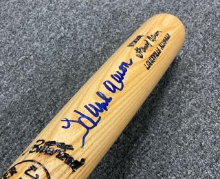 Hank Aaron Signed 34 " Louisville Slugger Bat Psa/dna Sticker Only Braves Hof