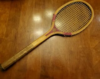Early Vintage Antique Wood P.  Goldsmith’s Sons Newport Tennis Racquet Rare