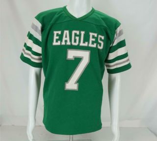 Vintage Rawlings Ron Jaworski 7 Philadelphia Eagles Nfl Jersey Green Men 