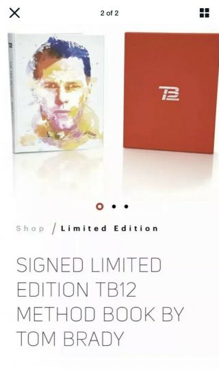 Tom Brady Tb12 Method Signed Book Limited Special Edition