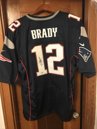 Tom Brady Autographed Signed England Patriots Nike On Field Jersey Hologram