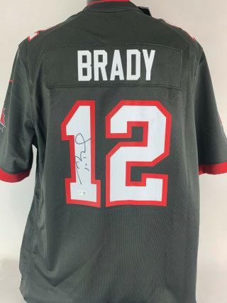 Tom Brady Signed Autographed Pewter Nike Game Bucs Football Jersey Fanatics
