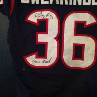 DJ Swearinger Autographed Game Rookie Jersey - 3