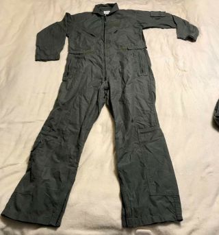 Vintage Us Military Flyers Summer Coveralls Fire Resistant Army Green Men 