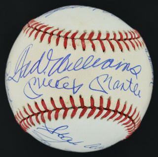500 Home Run Club Signed Baseball (11) Mickey Mantle Ted Williams Jsa