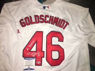 Paul Goldschmidt Signed St Louis Cardinals Jersey Go Redbirds Superstar Beckett