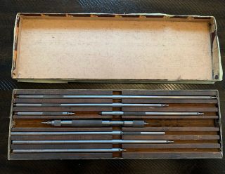 Vintage Brown And Sharpe 262 Inside Micrometer Set 8 - 36”