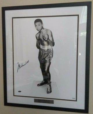Muhammad Ali Cassius Clay Signed 16x11 Framed Photo With Steiner Sports