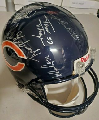 1985 Chicago Bears Dave Duerson & Wilber Marshall,  14 Autographed Proline Helmet