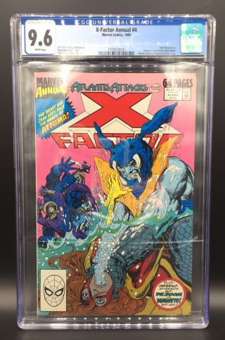 Vintage X - Factor Annual 4 Marvel Comic Cgc 9.  6 White Pages 1988 X - Men