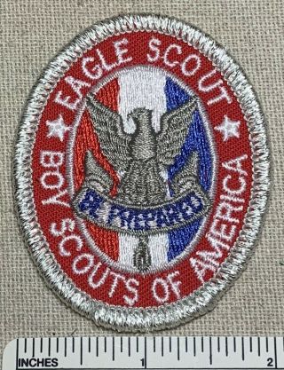 Vintage 1980s Eagle Scout Rank Badge Patch Bsa Uniform Shirt Sash Camp Pb Scouts