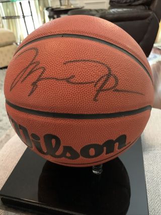 Michael Jordan Autographed Signed Basketball Upper Deck Authenticated Seal