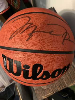 Michael Jordan Autographed Signed Basketball Upper Deck Authenticated Seal 2