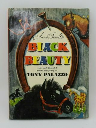Vintage 1959 Black Beauty Illustrated Tony Palazzo Book 1st Edition Hb Dj Horse