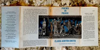 1965 1st Poems In Prose By Clark Ashton Smith - Frank Utpatel Illustrator