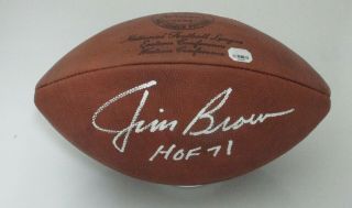 Browns Jim Brown Signed Wilson 1960 
