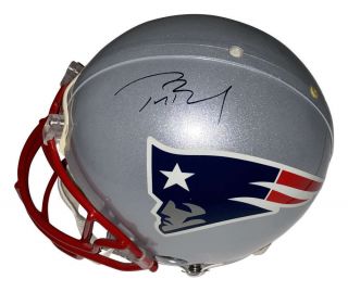 Tom Brady Signed Autographed Riddell Patriots Proline Helmet Psa/dna
