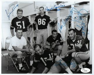 Packers Bart Starr Jim Taylor Ringo Locker Room Signed 8x10 Photo Jsa Loa Auto