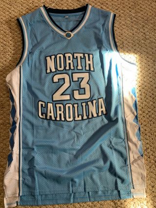 Michael Jordan Signed UNC College Jersey With.  Extremely 4