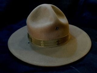Vintage Boy Scout Official Campaign Hat G.  W.  Alexander Sz 7 1/8