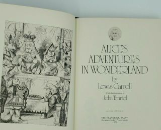 ALICE ' S ADVENTURES IN WONDERLAND,  John Tenniel,  Leather,  Illustrated, 3