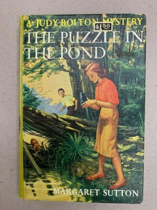 Judy Bolton Mystery 34 The Puzzle In The Pond By Margaret Sutton Vg Pc