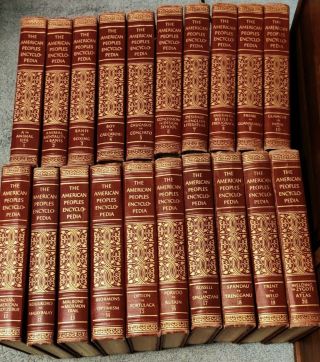 The American Peoples Encyclopedia,  Complete Set Of 20,  1954 Edition