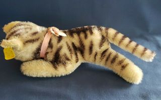 Vintage Steiff Mohair Sleeping Cat Floppy Kitty,  12inch,  No Id