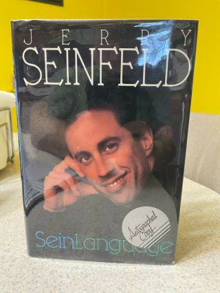 Signed Jerry Seinfeld Seinlanguage Hardcover 1st/1st Comedy Humor 1993