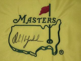 Phil Mickelson Signed Authentic Undated Masters Flag - Jsa Full Letter
