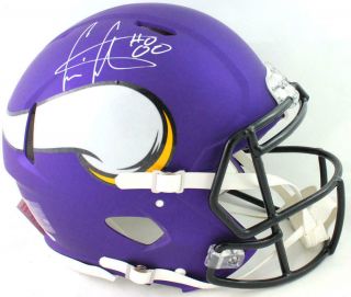 Cris Carter Signed Vikings F/s Speed Authentic Helmet - Beckett W Auth White