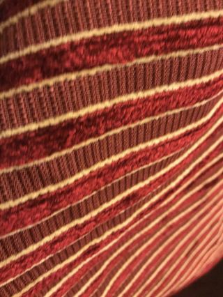Chenille Stripe Chenille Upholstery Vintage Fabric 4 Yards X 52 
