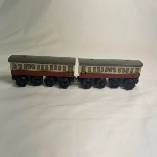 Thomas Wooden Railway Gordon’s Express Coach Cars 1999 Vintage Train Set