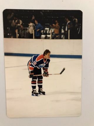 Wayne Gretzky Edmonton Oilers Vs.  St.  Louis Blues Nhl Vtg Hockey Snapshot Photo