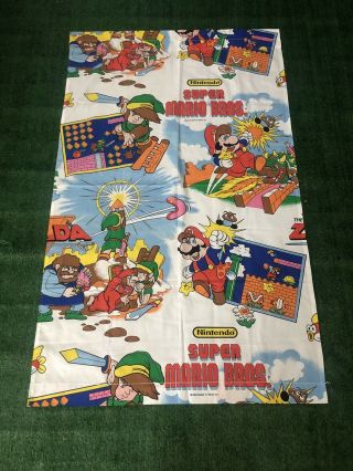 Vtg 1988 Nintendo Mario Bros.  Banner
