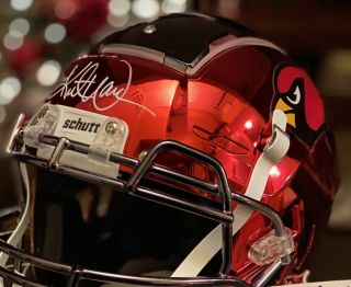 Kurt Warner Signed Arizona Cardinals Chrome F7 Helmet