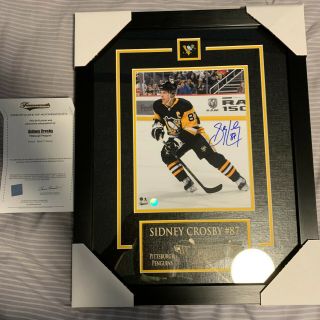 Sidney Crosby Signed Pittsburgh Penguins Framed Auto 8x10 Photo Frameworth