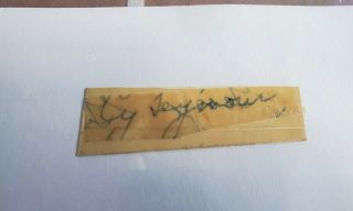 Cy Seymour d.  1919 Signed cut 3x5 Index Card Auto BAS Reds Pitcher T206 1905 NL 2