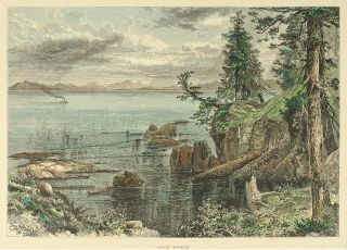 Thomas Gifford Moran / Lake Tahoe And Mount Tamalpais And Red Porch Two 1872