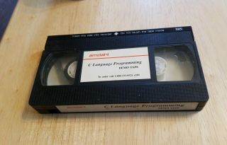 Vintage Vhs Video Tape Tech Geek Amdahl C Language Programming Demo Tape Rare